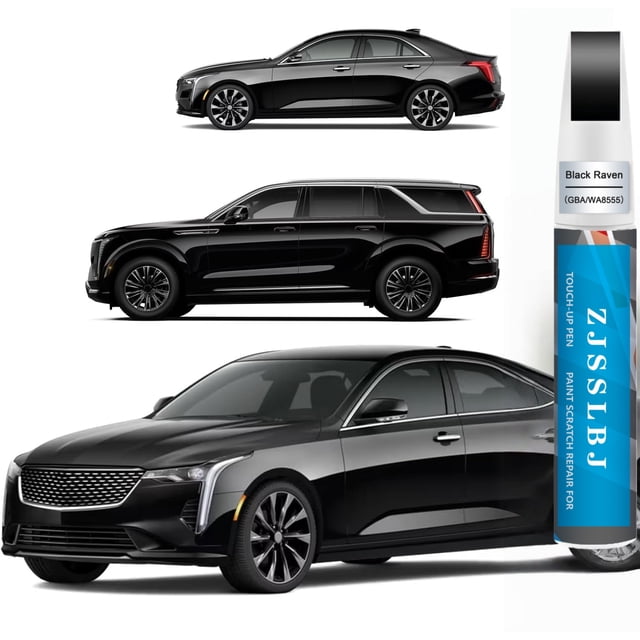 Black Pintura de Retoque Raven(GBA/WA8555) Compatible con Cadillac, Bolígrafo de Pintura para Autos, Reparación de Rayones, Pintura de Retoque Dos en uno, Removedor de Rayones Premium para Autos para