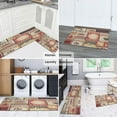 thumbnail image 6 of Vintage Kitchen Pattern Kitchen Mat Set Of 2,Kitchen Rugs Mats with Dirty Resistance,washable,Non-Slip,kitchen Mats 17.7x24+17.7x48inch, 6 of 7