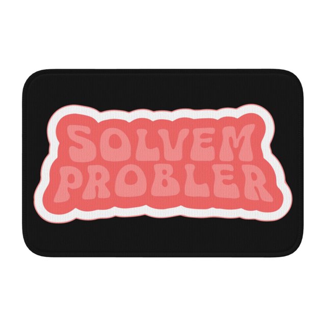 Alfombra de baño antideslizante supersuave Solvem Probler 2 para baño, cocina, dormitorio, hogar, 15,75 x 23,62 pulgadas