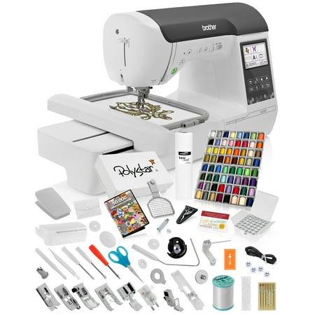 Brother SE2000 Sewing and Embroidery Machine w/ Grand Slam Package Includes 64 Embroidery Threads + Prewound Bobbins + More