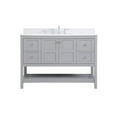 thumbnail image 3 of 48 inch Single Bathroom Vanity in Gray with Backsplash, 3 of 8