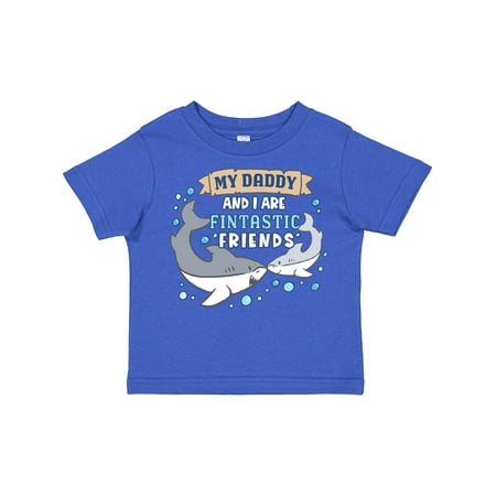 

Inktastic My Daddy and I Are Fintastic Friends Cute Sharks Boys or Girls Toddler T-Shirt