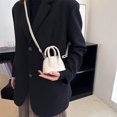 thumbnail image 3 of Bolso Superior Mini Mínimo Cuerpo Cruzado para Mujeres Cáscara Cuero PU Con Color Sólido Viajar Por, 3 of 9