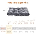thumbnail image 6 of Basics Washable Cat and Dog Bed and Crate Pad, Indoor, Easy to Clean, 23" x 18" x 2.5", Gray, 6 of 7