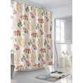 thumbnail image 5 of Orange Green Yellow Botanical Waterproof Fabric Shower Curtain, Fall Maple Leaf Rustic Shower Curtain for Bathroom Curtains Bathtubs Hotel Washable Shower Curtains with 12 Hooks Stall 48x72in, 5 of 6