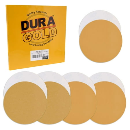 

Dura-Gold Premium 9 Drywall Sanding Discs Variety Pack Box - 60 80 120 180 240 Grit (2 Discs Each 10 Total) - Sandpaper Discs with PSA Self Adhesive Stickyback Fast Cutting For Power Sander