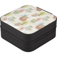 thumbnail image 3 of GZHJMY Cute Cartoon Owls Jewelry Box for Women Girls, PU Leather Travel Jewelry Organizer Portable Jewelry Storage Holder for Necklace Bracelet Earrings Rings, 3 of 7