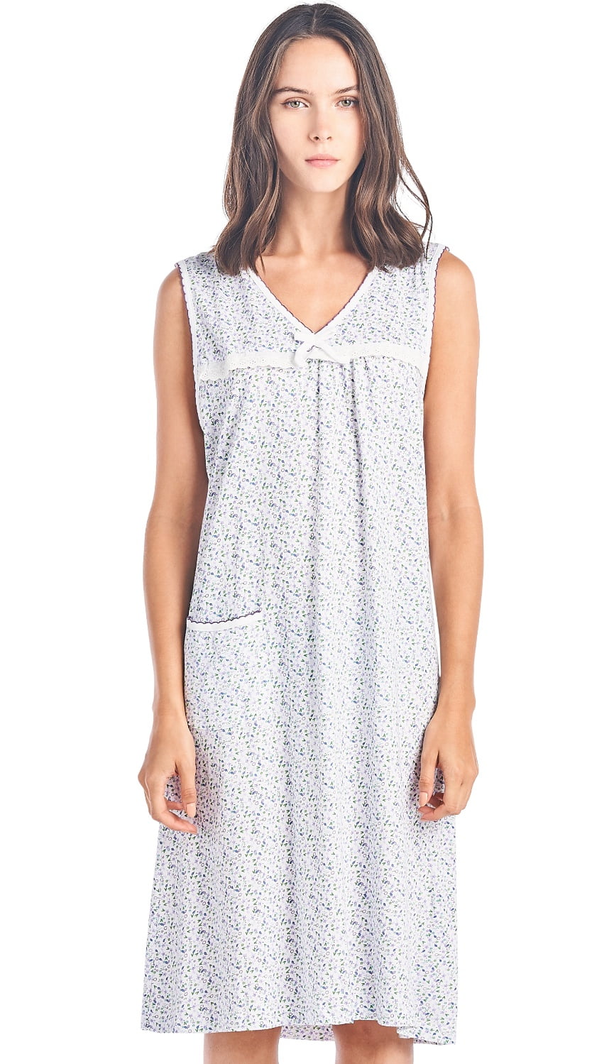 cotton sleeveless nightgown