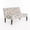 White+Blue, variant on 50" Upholstered Loveseat Sofa Modern 2 Seater Couch with Birch Wood Legs, Linen Fabric Small Space Sofa for Living Room Bedroom Office, Navy Blue