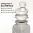 thumbnail image 4 of Collapsible Water Bottles 20.6oz, Silicone Foldable Portable Travel Water Bottle, BPA-Free, Leakproof Reusable for Traveling Camping Hiking Sports Outdoor, 3 Pack (Blue+Pink+Starlight), 4 of 6