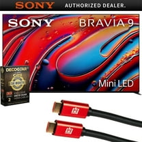 Sony BRAVIA 9 K65XR90 65 Inch 4K HDR Smart QLED Mini-LED TV (2024) Bundle with Deco Gear 4K HDMI 2.0 Cable x2 & CPS Exclusive 50 Month Protection Pack