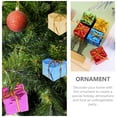 thumbnail image 5 of 12 Pack Foil Boxes Handmade Gift Boxes Assorted Color Mini Tree Ornaments Laser Candy Box Christmas Tree Ornaments Pendant Decoration, 1.96*1.96*1.96 inch, 5 of 9