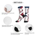 thumbnail image 5 of Unisex America Baseball Novelty Ankle Socks Colorful ComfortSoft Lightweight Sports Athletic Socks, 5 of 7