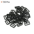 thumbnail image 3 of Unique Bargains Black Tri-Glide Slide Buckles Webbing Strap Fastener (100 Pack), 3 of 5
