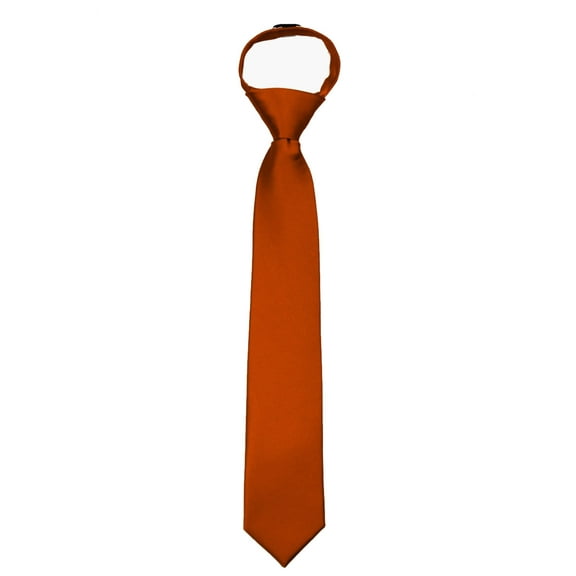 Men's Solid Color XL Extra Long Zipper Big & Tall Necktie Ties - Many Colors Available