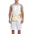 thumbnail image 6 of Rocae Cute Animals for Men's Basketball Jersey Lightweight and Breathable Athletic Tank Top,Quick-Drying Sports Jersey Large, 6 of 9