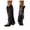 Black, variant on Cowboy Boots for Women Fringe Pointed Toe Pull On Knee High Cowgirl Booties with Classic Embroidery