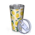 thumbnail image 2 of 16oz Tumblers Lemon Stainless Steel Vacuum Insulated Double Wall Travel Tumbler Cups Mug with Lid and Straw,Cleaning Brush for Coffee,Tea, 2 of 4