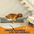 thumbnail image 4 of Laifug Large Orthopedics Memory Foam Dog Bed | Dog Sofa with Waterproof Liner & Washable Cover (Light), 4 of 8