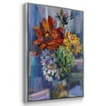 thumbnail image 3 of Modern Bouquet Framed Premium Gallery Wrapped Canvas - Ready to Hang - 25 x 37 - Silver Floating Frame, 3 of 9