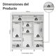 thumbnail image 3 of Ropero Madesa Reno 3 Puertas Corredizas Con Espejo y Pies BN, 3 of 9