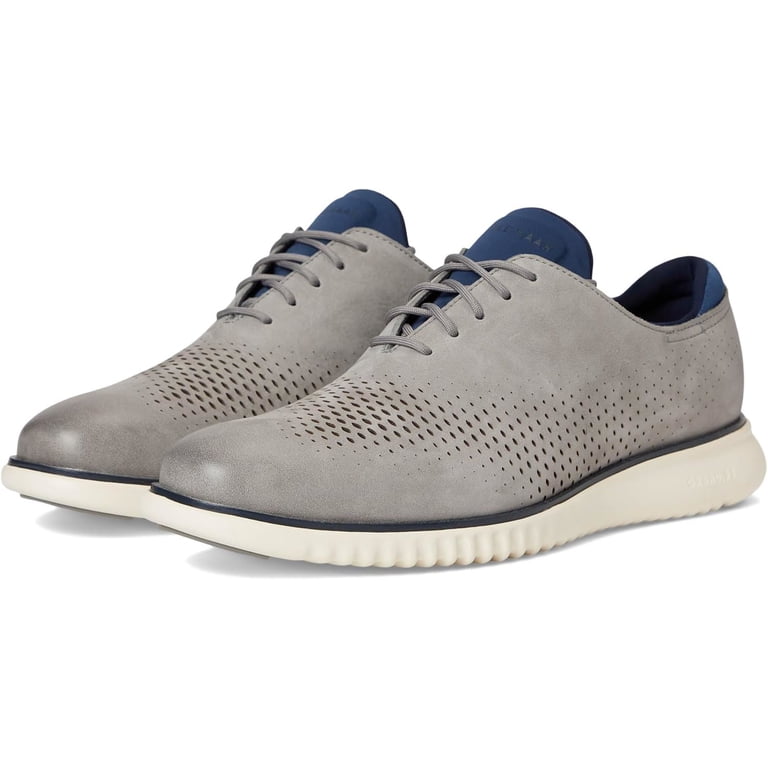COLE HAAN 2.ZEROGRAND LASER WINGTIP MEN SHOES - Sea Stone  display picture 1