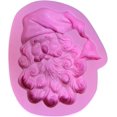 thumbnail image 1 of Molde de silicona LIUYMXG forma de Papá Noel para hornear cupcakes de chocolate, 1 of 5