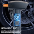 thumbnail image 2 of Mistaha Portable Car Air Pump with Window Breaker & Safety Belt Cutter - Intelligent Tire Inflator with LED Screen & Rechargeable Battery - Grey, Dual 2000mAh Lithium Batteries - Multi-Function, 2 of 6