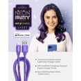 thumbnail image 3 of Liquipel Powertek iPad & iPhone Lightning Charger Cable, Fast Charging 6ft MFI, Neon Party, 3 of 8