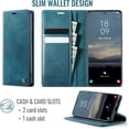 thumbnail image 3 of Funda tipo cartera para Samsung Galaxy S20 Plus, de piel, con tarjetero, función atril, cierre magnético y bloqueo RFID. TPU a prueba de golpes, compatible con Galaxy S20 Plus, 3 of 8