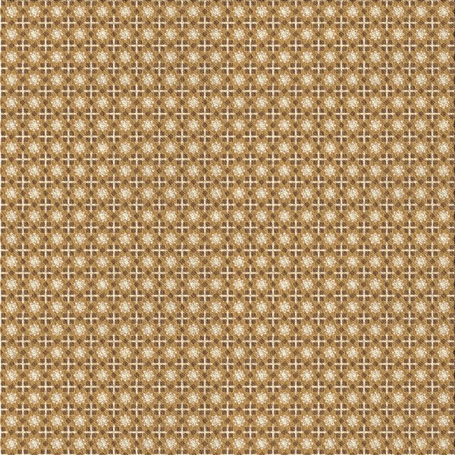 Ahgly Company Machine Washable Indoor Square Transitional Dark Bisque Brown Area Rugs, 5' Square