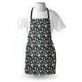 thumbnail image 4 of Spaceship Apron, Hand Drawn Space Exploration Themed Cartoon Drawing Style Image Alien Planets, Unisex Kitchen Bib with Adjustable Neck for Cooking Gardening, Adult Size, Multicolor, by Ambesonne, 4 of 4