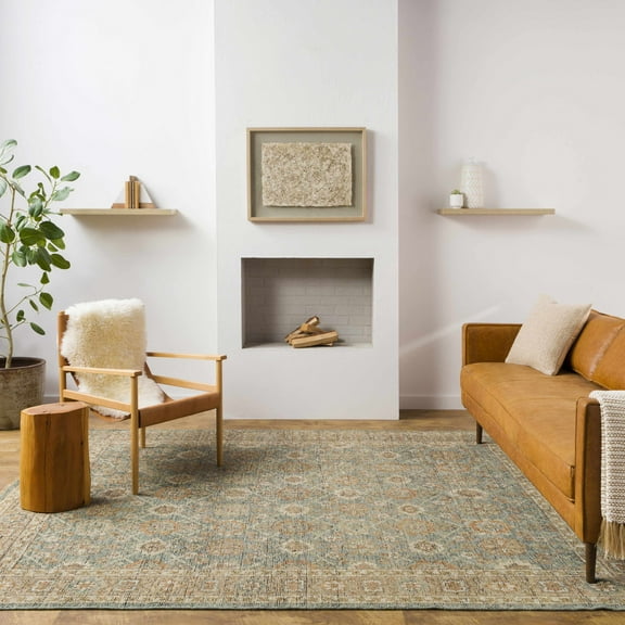 Hauteloom Rockton Wool Living Room, Bedroom Area Rug - Traditional - Black, Brown, Green - 10' x 14'