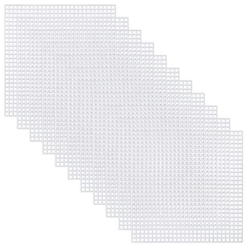 Pllieay 6 Count Big Size Mesh Plastic Canvas Sheets for Embroidery Acrylic Yarn 
