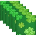 thumbnail image 6 of Coolnut St. Patrick's Day Clover Cloth Napkins Set of 1,Reusable Washable Polyester Dinner Table Napkins for Family,Kitchen,Dining,Party Decor, 6 of 7