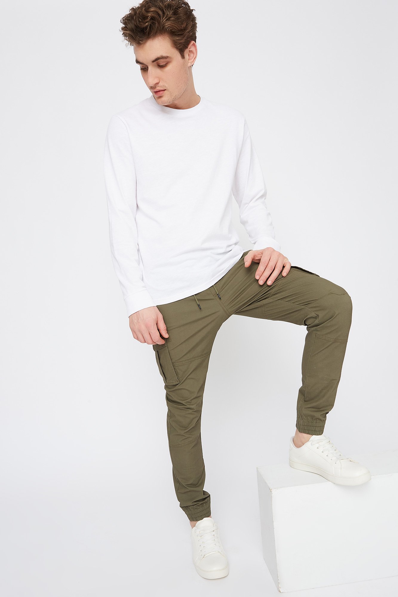 Urban Men's Solid Drawstring Cargo Pant Walmart Canada