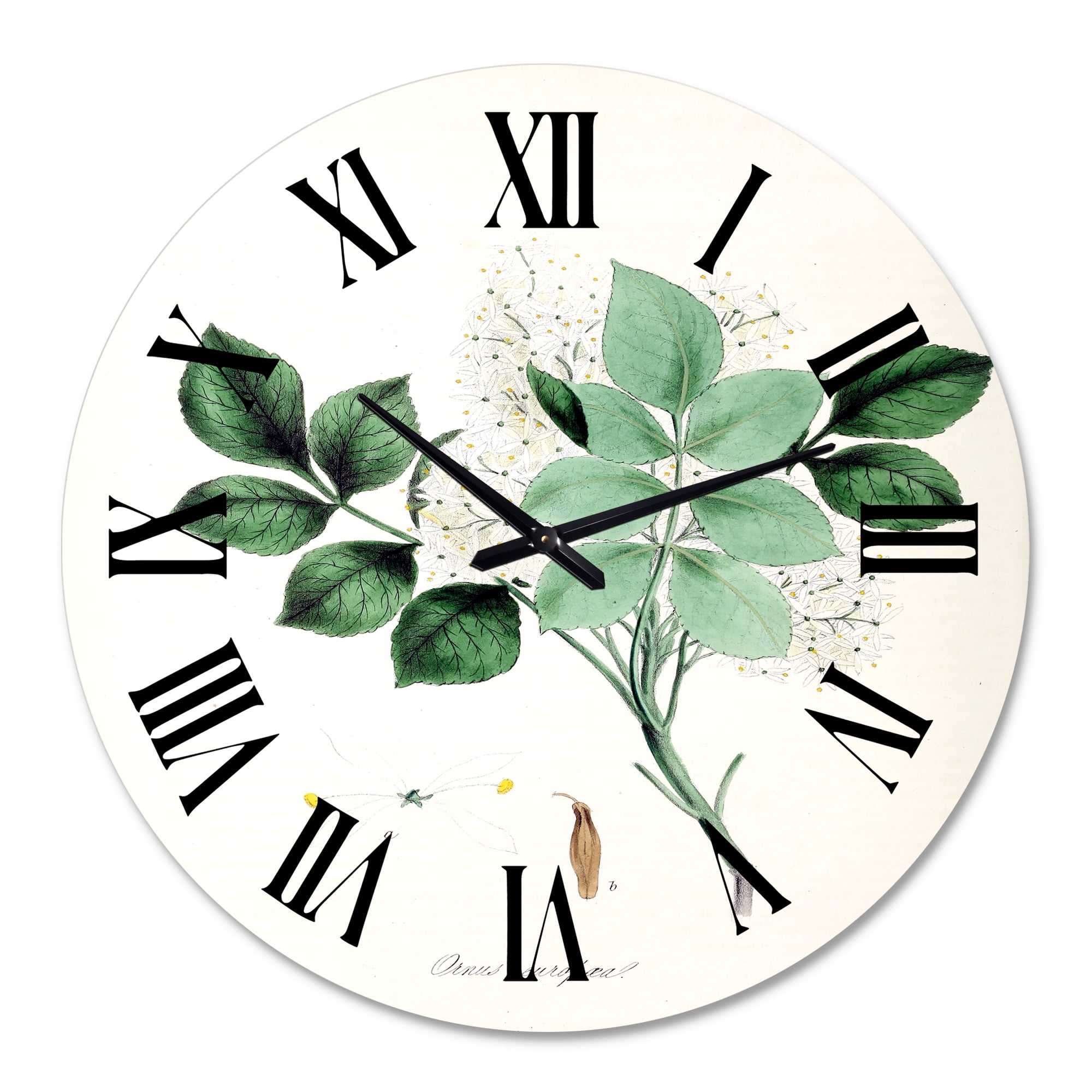 Designart 1 in Quartz Farmhouse Wall Clock