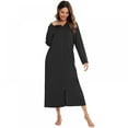 thumbnail image 3 of Women Robes Zipper Front Short Sleeve Full Length Housecoat with Pockets Loungewear, 3 of 7