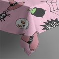 thumbnail image 3 of Pink Halloween Elements Pattern Rectangle Tablecloth 60"x84",Waterproof Polyester Rectangle Table Cloth, Wipeable Spillproof Polyester Tablecloth for Dining, Camping, Indoor and Outdoor, 3 of 5