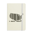 thumbnail image 1 of US Map Outline Bar Code Art Deco Fashion Notebook Official Fabric Hard Cover Classic Journal Diary, 1 of 3