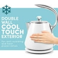thumbnail image 2 of Elite Platinum EKT-1203W 1.2L Cool-Touch Stainless Steel Electric Kettle - White, 2 of 6