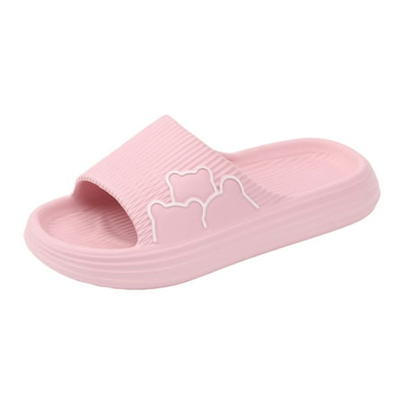 

Krdevn Men And Women Shoes Indoor And Outdoor Home Slippers Fashionable Lightweight Sandals Pink 7