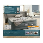 Intex PremAire Dream Support Fiber Tech Air Mattress with Built-In Pump, Queen