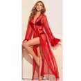 thumbnail image 1 of Kmbangi Women?s Transparent Solid Color Long Sleeve Lace Cardigan Dress, 1 of 2
