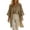 Khaki, variant on Womens Tee Shirts Casual Elegant Loose Fit Solid Color Cardigan Dress For Longline Outerwear Two Piece Ensemble Versatile T-Shirts 2026 Trendy S-3XL