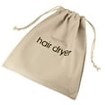 thumbnail image 2 of Hair Dryer Bags Drawstring Bag Container Hairdryer Bag For Travel Bathroom,1* (Beige) English Embroidered Canvas Drawstring Bag Clearance, 2 of 4