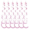 thumbnail image 2 of Thinsont 6pcs Set 27.5inch Gold Aluminium Foil Ceiling Decorations For Birthday Party Streamers Party Decorations Hanging Swirls Red 27.5 inch, 2 of 6