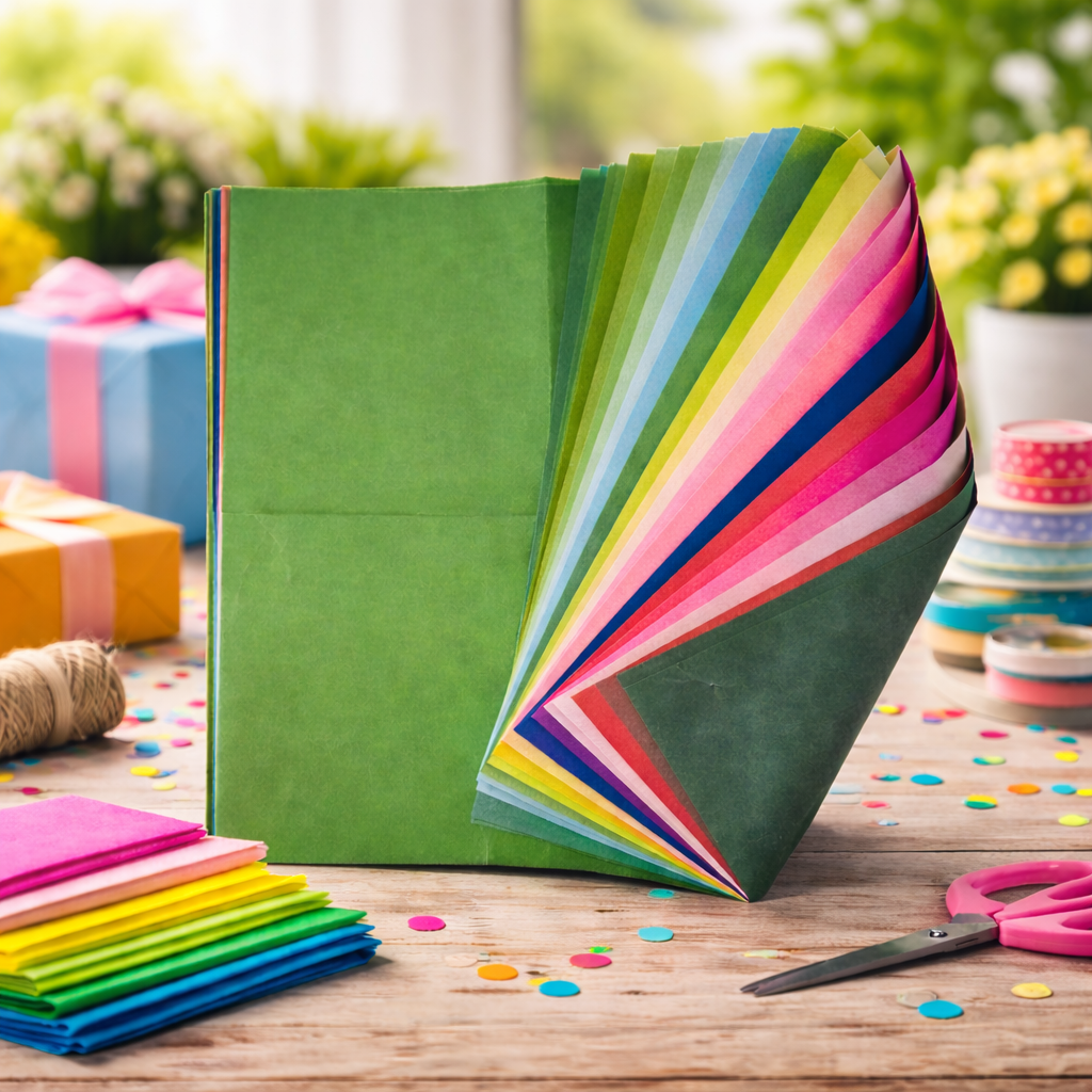 Assorted Colors Gift Tissue Paper Set, 120 Sheets