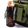 thumbnail image 4 of BASSDASH Water Bottle Pouch with Molle Straps Belt Clip Carabiner Foldable Mesh Holder Bag for Travel Fishing Hunting Hiking Outdoor Activities, 4 of 7
