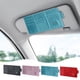 thumbnail image 1 of Organizador de visera de coche con 9 bolsillos y clip para gafas de sol - Almacenamiento de parasol de cuero para tarjetas, carné de conducir, teléfono, llaves y documentos, 1 of 5